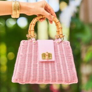NWT Lilly Pulitzer Leena Top Handle Bag Pink Muse